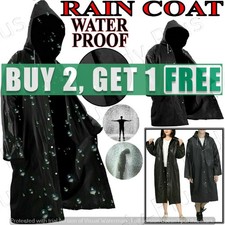 Waterproof Folding Rain Poncho Reusable Raincoat Cape Adults Hiking Cycling