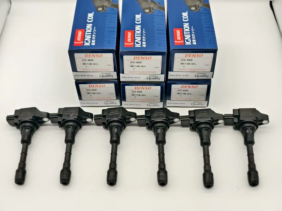 DENSO 6Pcs 673-4029 22448-JA10C Ignition Coils For 2007-2020 Nissan INFINITI Foto 2 de 4