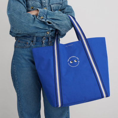 Anya Hindmarch The Universal Bag BOOTS Tote Shopper Blue BNWT NEW
