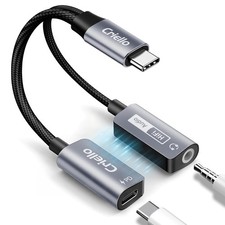 Magnetic USB-C to 3.5mm Audio Adapter and Charger 2 in 1 Headphone and Charge...