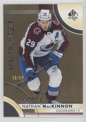 2023 SP Authentic Spectrum FX Gold Bounty Award 16/50 Nathan MacKinnon #S-22 7ie