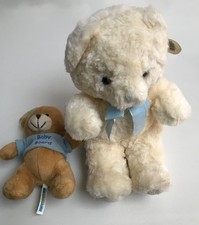 Russ Berrie It’s A Boy My First Teddy Bear & Boy Baby On Board Teddy