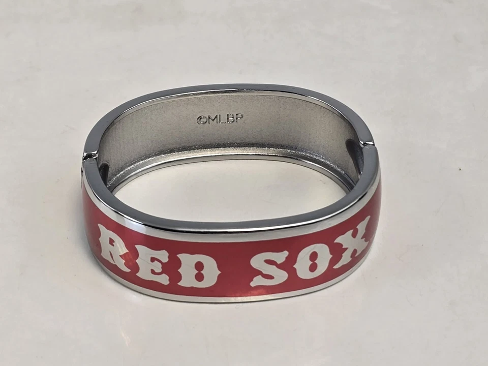 Game Time Boston Red Sox MLB Bracelet / Bangle Red Metal Sport Baseball New - Image 2 of 4