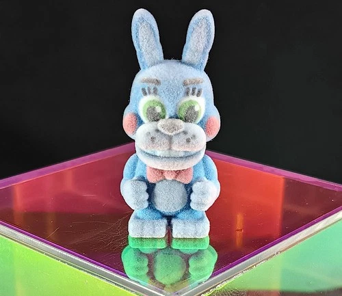 Five Nights FLOCKED TOY BONNIE Faz's Fizzy Station 1.5" Figure FNAF Freddy's