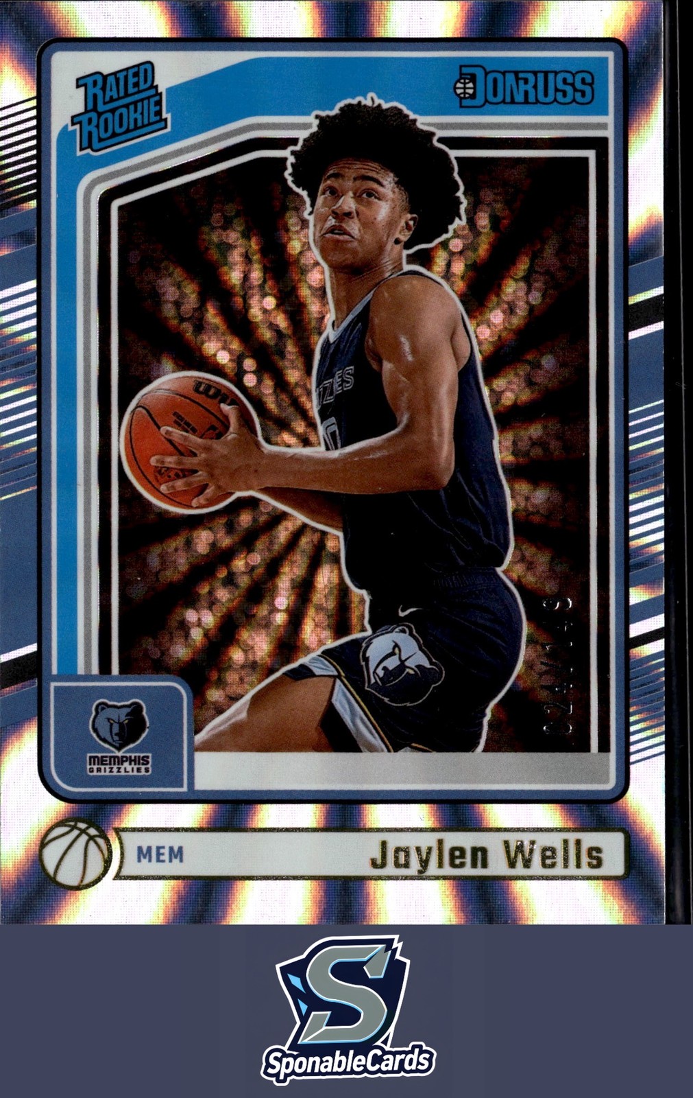 2024-25 Donruss #245 Jaylen Wells Holo Laser #/149