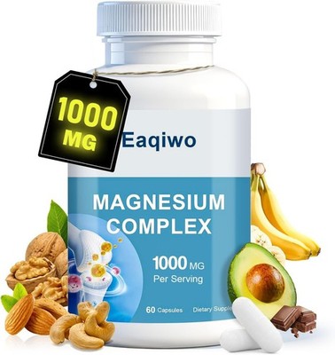 Magnesium Complex Supplement Glycinate Oxide Citrate Muscle Bone & Nerve Support