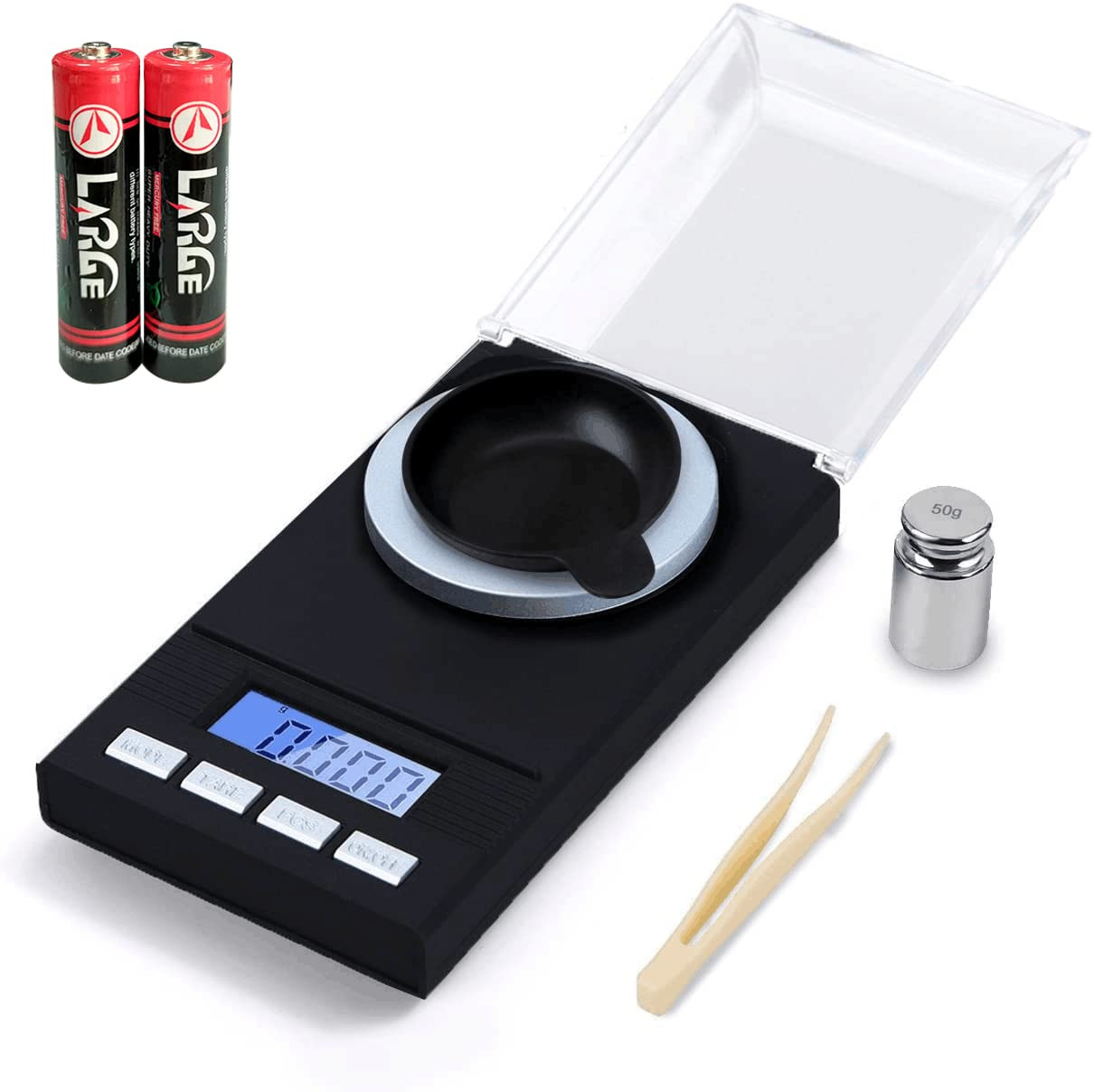 High Precision Scales 50 X 0.001G Professional Digital Milligram Scale Pocket Sc