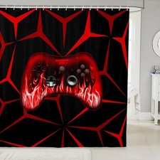 Boys Gamer Shower Curtain,3D Gaming Fabric Shower Curtain for Kids Boys Room ...