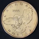 CANADA 1 Dollar 2006 - Bronze Plated Nickel - Snowy Owl - aUNC - 2494