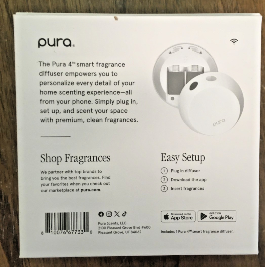 NEW Pura 4 Smart Home Fragrance Diffuser Plug In White - No Scents Included