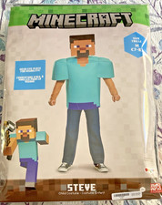 Boys Minecraft Steve Deluxe Halloween Child Costume Medium 7/8 M