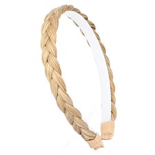 Headband Synthetic Hair Plaited Headband Braid Braided Without Honey Blonde
