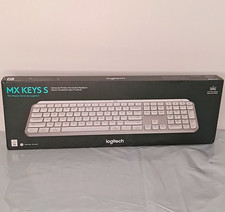 Logitech MX Keys S Illuminated Programmable Bluetooth Keyboard Pale Gray QWERTY