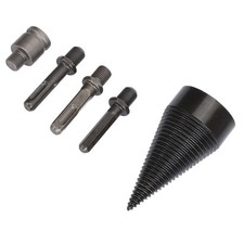 5PCS Firewood Log Splitter Steel Drill Bit Efficient Tool For Splitting Oak