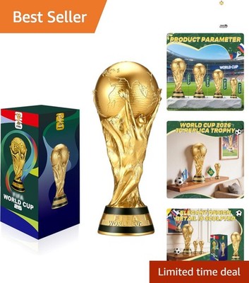 Honor the 2026 World Cup with a 10.6-Inch PVC Trophy - Perfect Display Gift