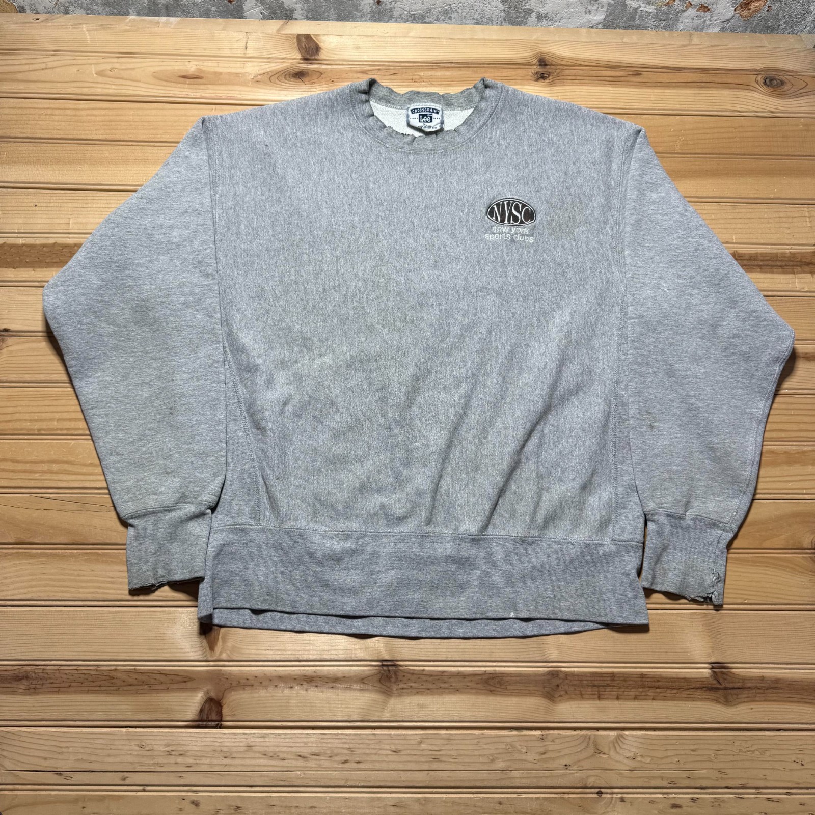 Vintage 90s Lee NYSC New York Sports Clubs Embroidered Crewneck Sweatshirt - XL