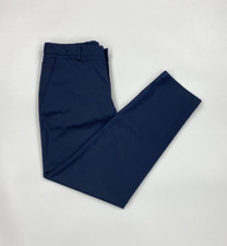 Men's Navy Blue Boss Trousers W34 L31 Tech Chino Performance Stretch Tapered A