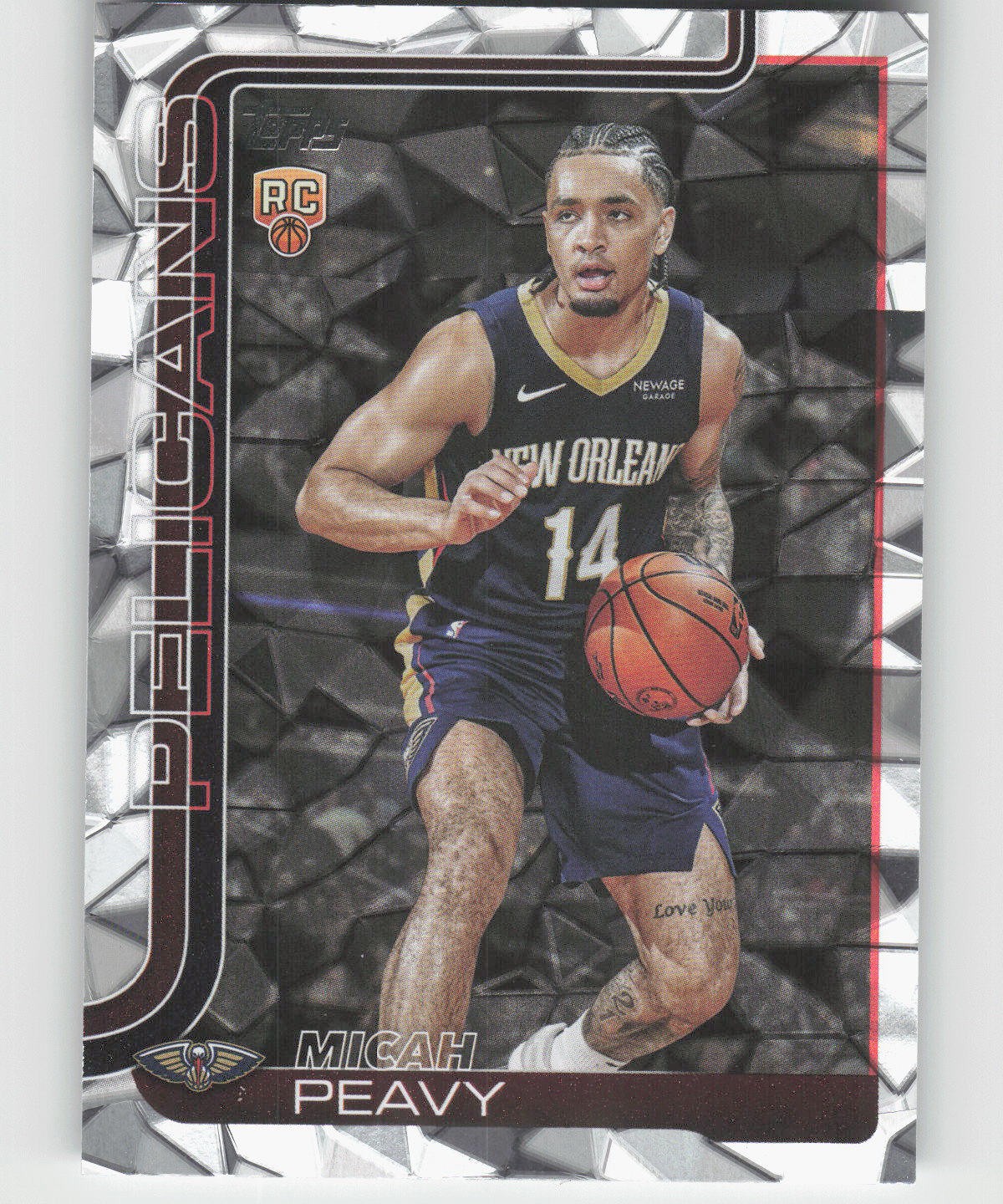 2025-26 Topps #241 Micah Peavy Crackleboard