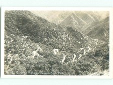 old rppc NICE VIEW Sequoia National Park - Visalia & Fresno & Tulare CA i8929