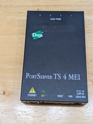 Digi PortServer TS 4 MEI RS-232 Serial Device Server (No Power Adapter)