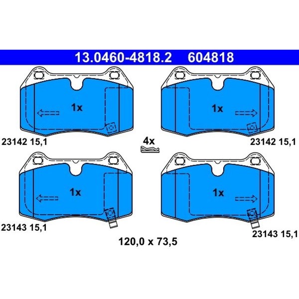ATE 13.0460-4818.2 Bremsbelagsatz-image