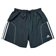 Adidas Response Sports Shorts Athletic Football Drawstring Black Mens Medium