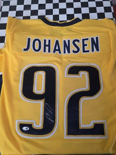 Ryan Johansen Signed Nashville Predators Custom NHL Hockey Jersey w/ COA Sticker