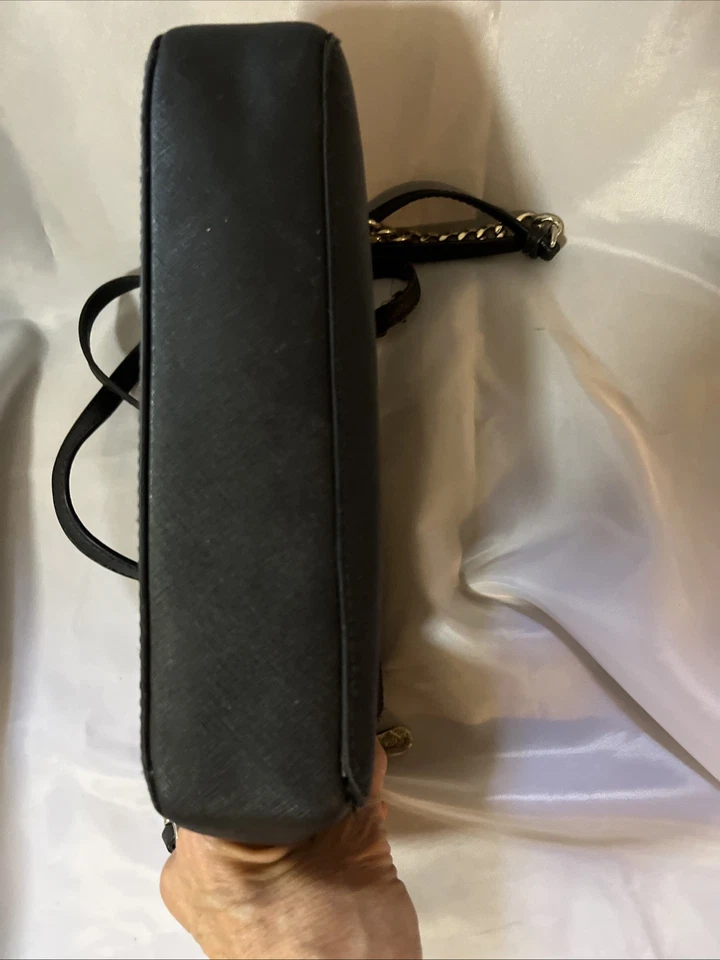Michael Kors Black Leather Crossbody Shoulder Bag - Image 3 of 4