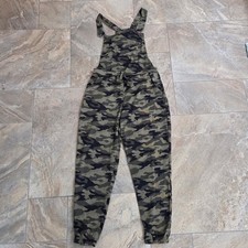 No Boundaries Camouflage Jogger Overalls Womens L/G Adjustable Straps