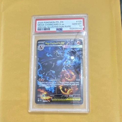 Pokémon Mega Charizard X ex 125/094 Phantasmal Flames PSA 10 Special Illustrati…