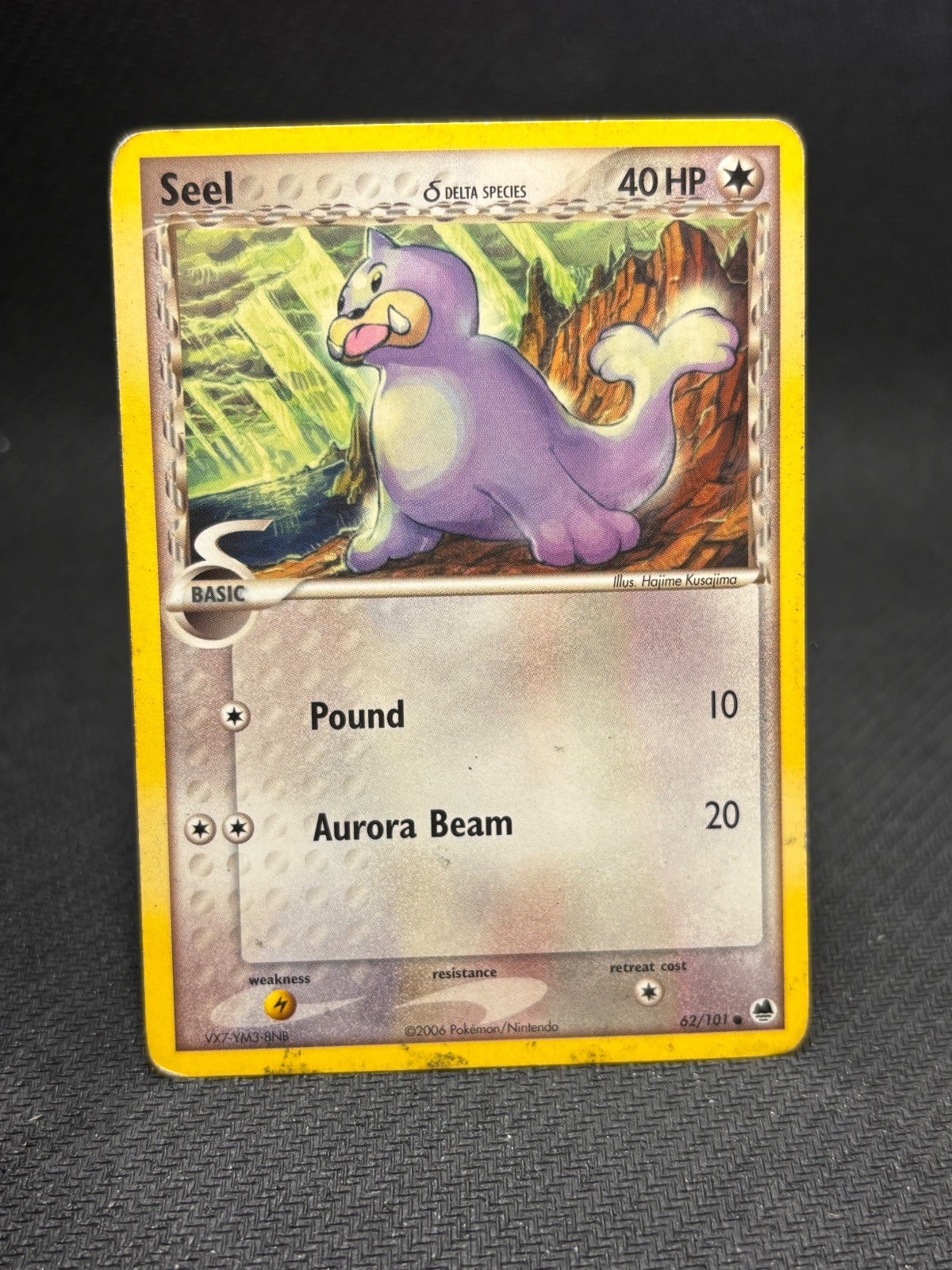 Seel 62/101 Common Dragon Frontiers Pokemon Moderately Played