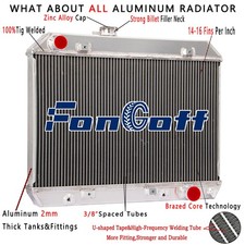 3-row Aluminum Radiator For 1964-1967 Pontiac Le-manstempestgto 3.8l-6.6l Us