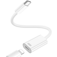 3 in 1 USB C to Female lightning Adapter, Male Type C to Female Lightning Hea...