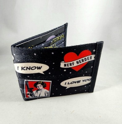 Harveys Seatbelt Disney Star Wars Rebel Billfold Wallet Princess Leia NWT