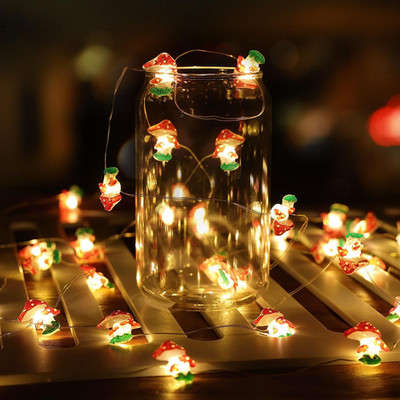 Kupferdraht Pilz Licht Dekoration, Garten Lichter, 1 Packung 9,8 Fuß 30 LED Teig
