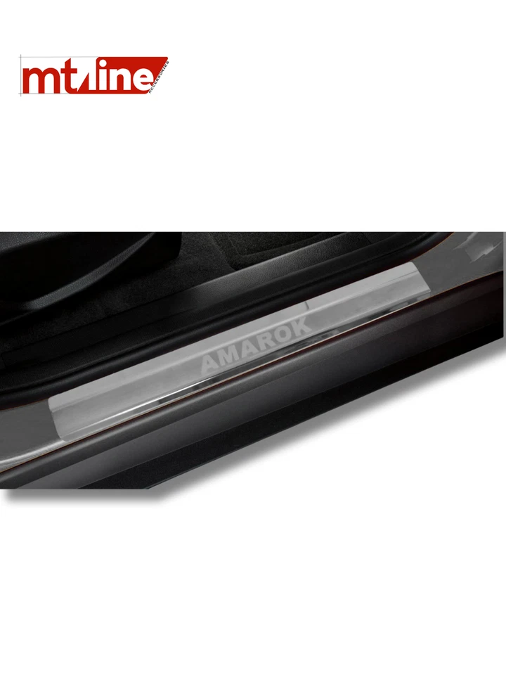 Door Sill 4 Pcs Volkswagen Amarok 2010 and Above Chrome Stainless Steel Foto 2 de 3