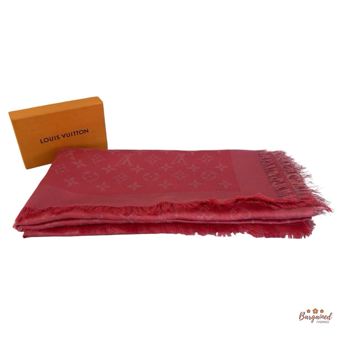 Louis Vuitton シルクハンカチ ピンク レッド Louis Vuitton シルクハンカチ ピンク レッド Louis Vuitton シルク