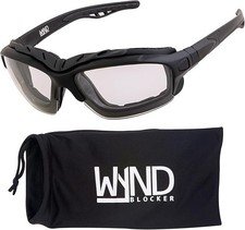 Pares De Gafas Anteojos Lentes Para Motocicleta Moto Sol Dia Y Noche Negro NUEVO