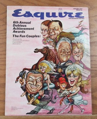 Esquire Magazine Jan January 1967 - dubious achievement awards