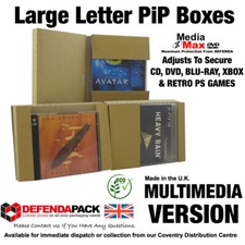 POSTAL BOXES for Posting CDs DVDs Video PC Wii Games RM PiP Large Letter Mailers
