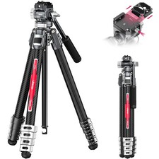Ulanzi TT09 VideoGo Carbon Fiber Travel Camera Tripod 360 Panoramic Fluid Head