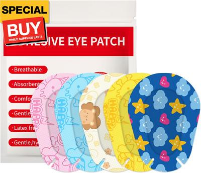 30pcs Adhesive Eye Patches Eye Patches for Kids Teens Eye Pad Disposable Adhesiv