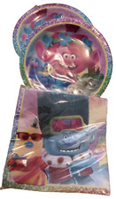 Trolls Birthday Party Plates and Napkins- Two Packs Of Plates 1 of Napkins
