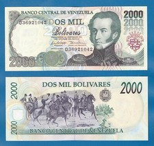 Venezuela 2000 Bolivares P 77c 1998 UNC ( P 77 c )