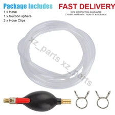 Easy-to-Use Gas Transfer Siphon Pump - Hand Pump For Gasoline Oil And Water
