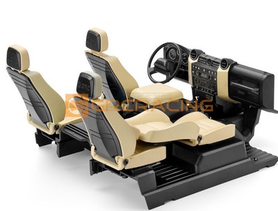 GRC Full Set  Cockpit Interior for TRX4 Defender White for Traxxas TRX-4 GRC/G16