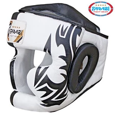 Farabi Genuine Leather Boxing Head Guard MMA Training Head Protector