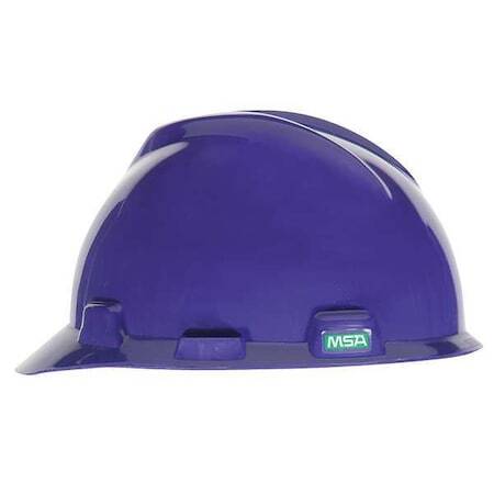 Msa Safety 488398 V-Gard Front Brim Hard Hat, Slotted, Cap Style, Type 1, Class