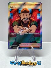 Pokemon Judge 228/091 Paldean Fates Scarlet & Violet Ultra Rare Full Art Trainer