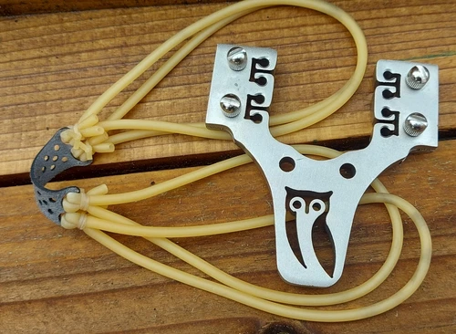 DIY Slingshot Release Bow Head Stain-Steel 40mm Flat Band AND Round Band - Picture 18 of 37
